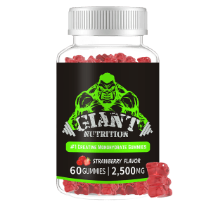 Giant Nutrition - Strawberry Flavour Creatine Gummies